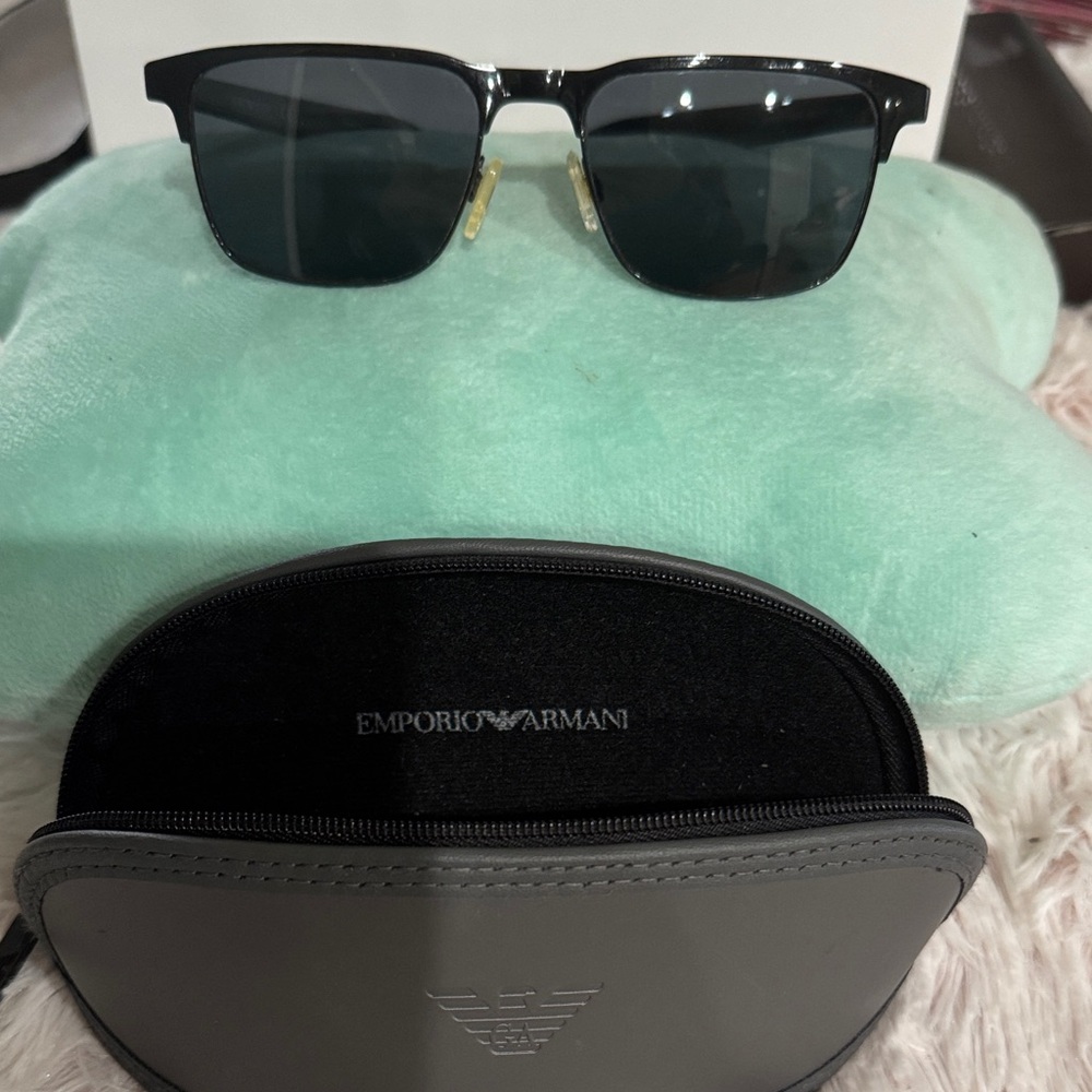 Emporio Armani Black Sunglasses with Case
